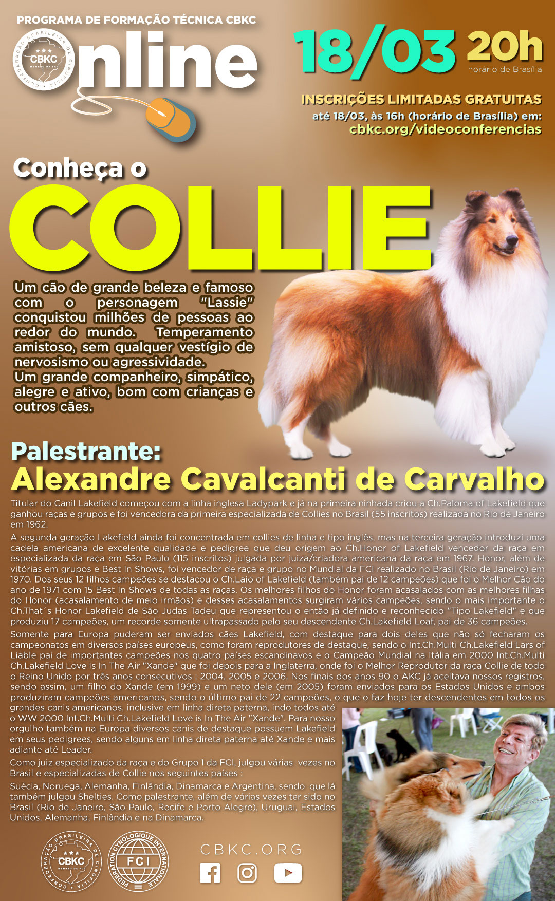 Imagem Videoconferências CBKC: Conheça o Collie