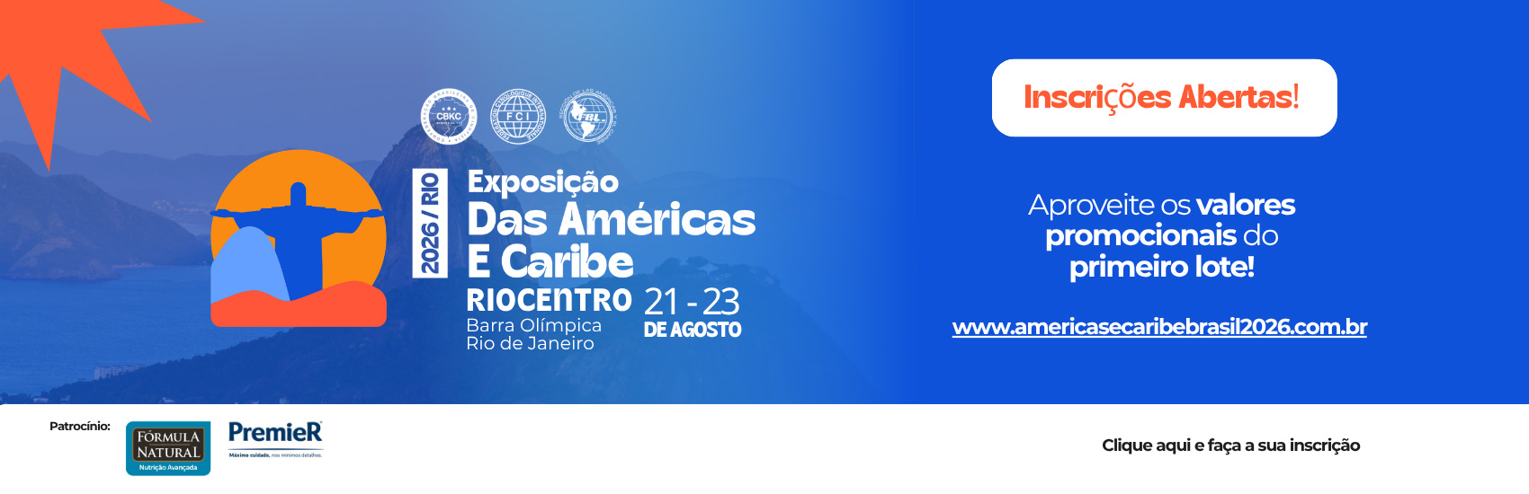Americas e Caribe 2026 - Inscrições Abertas