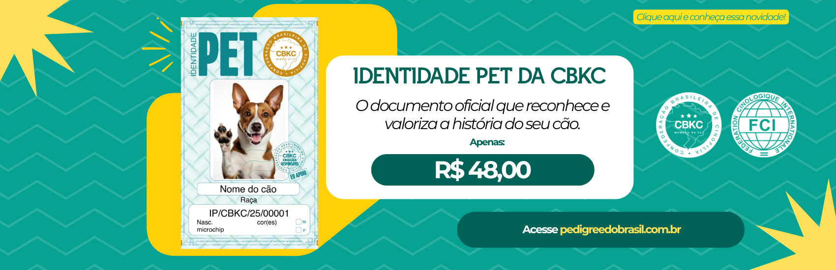 Identidade Pet da CBKC! Conheça!
